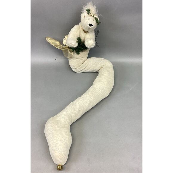 Decorative Polar Bear Door Draft Stopper W/ Moveable Arms - 42” - Picture 1 of 10
